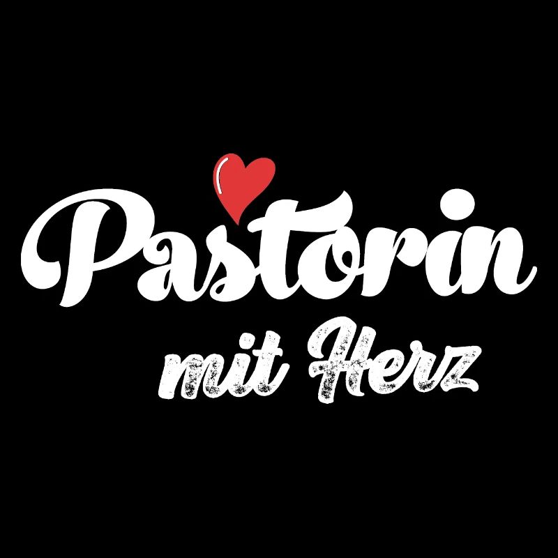 Pastorin mit Herz Pfarrerin Pastor Geschenk Kirche