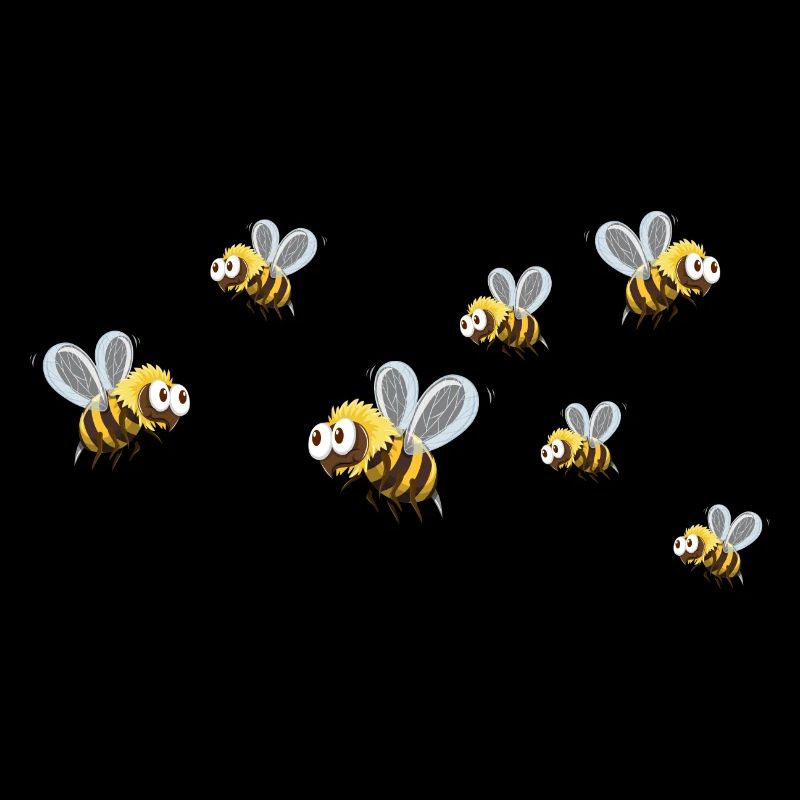 Hobby beekeeper and bee colony Beekeeper loves honey bee