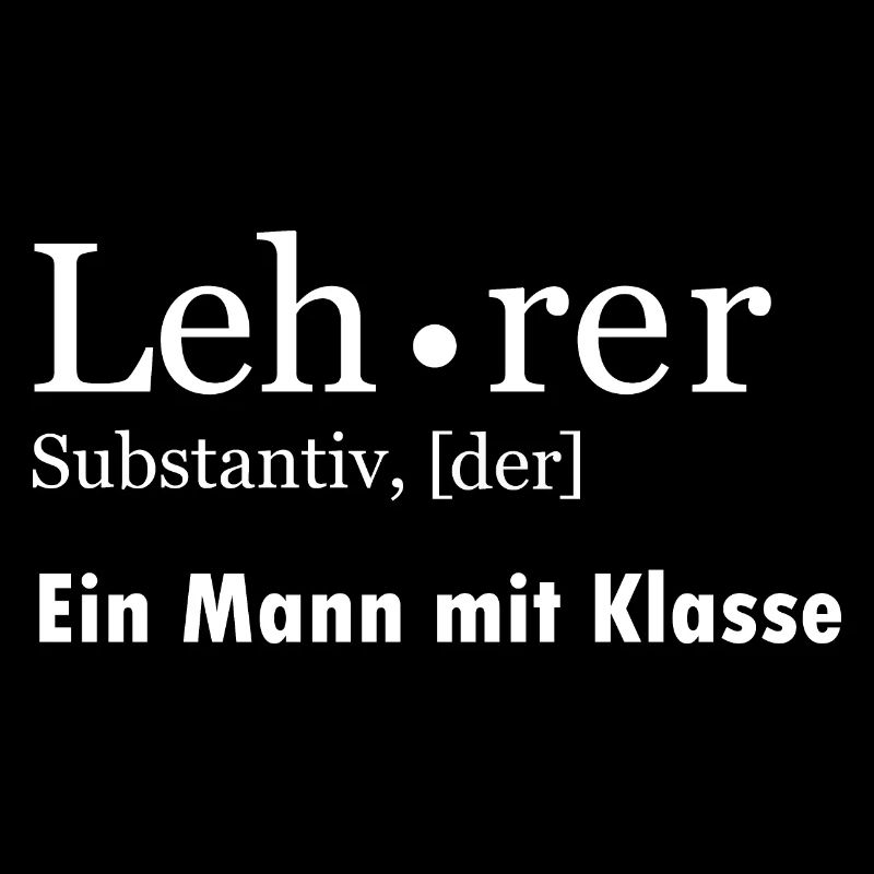 Lehrer ein Mann mit Klasse
