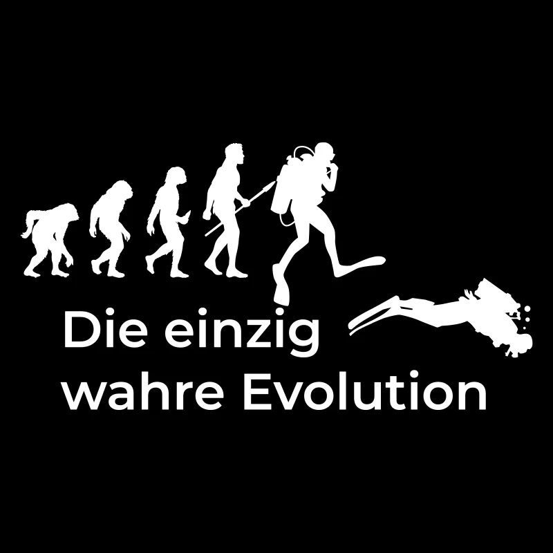 Die einzig wahre Evolution vom Affe zum Taucher