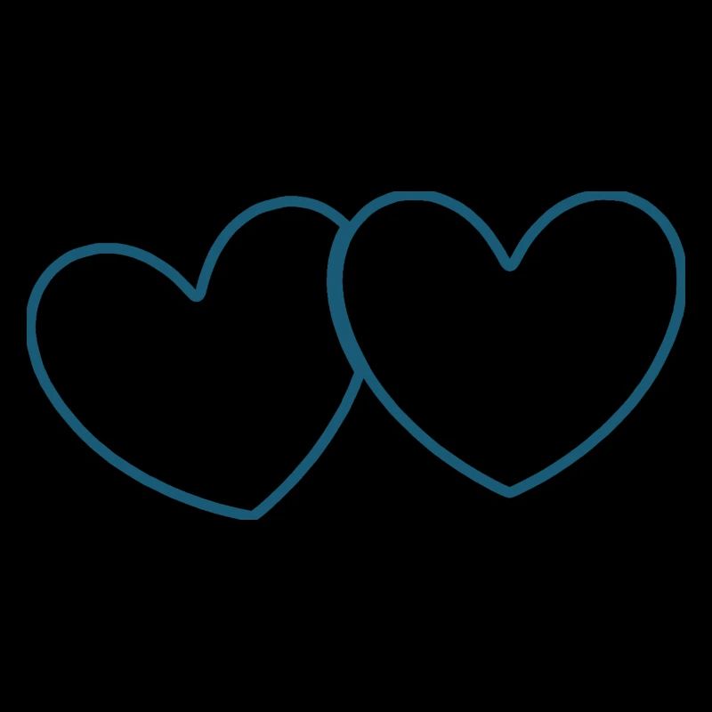 Coeur bleu Saint-Valentin