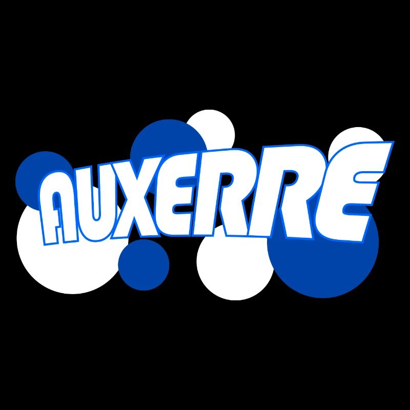 Auxerre Retro Tippfehler Blau