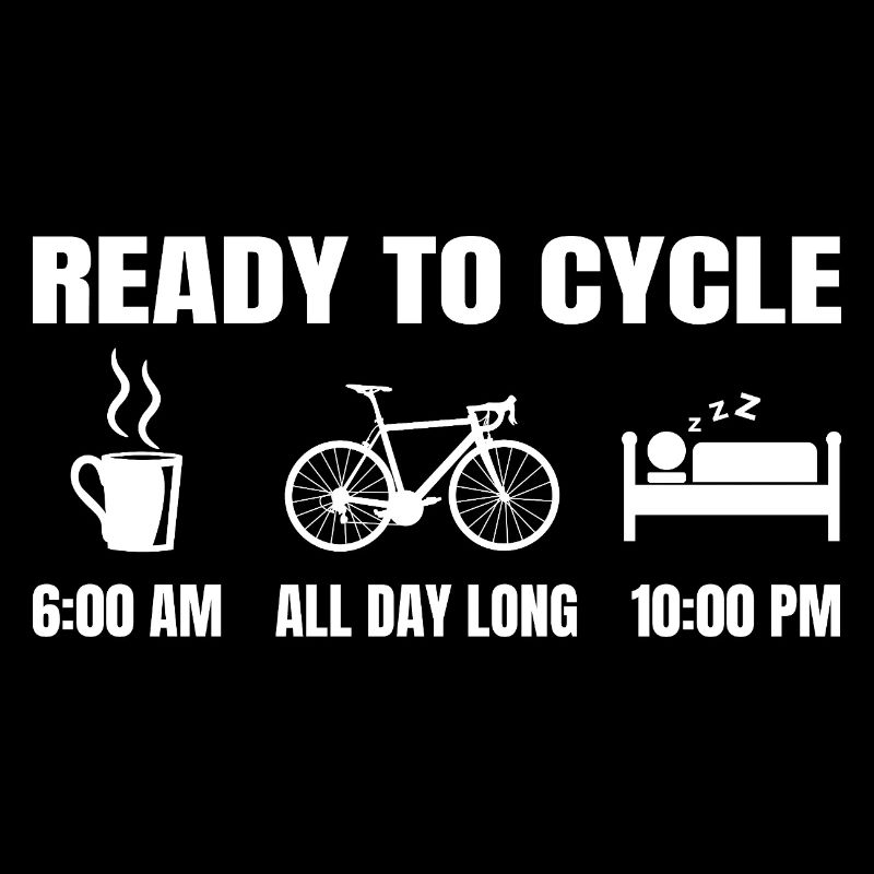 Lustige Radfahrer Routine