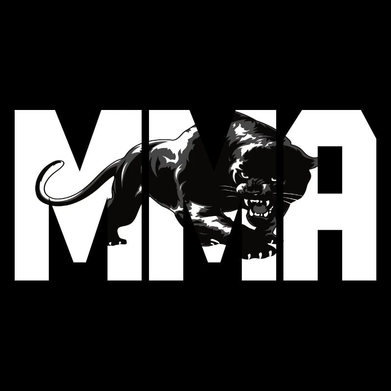 Design MMA avec un gros chat