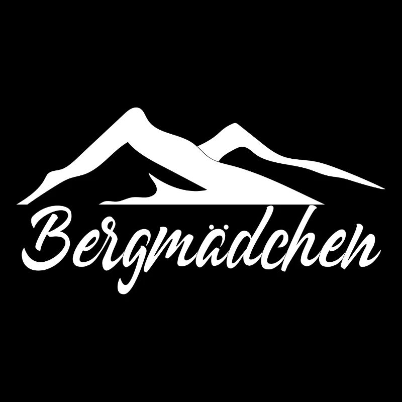 Damen Bergmädchen Wandern Geschenk Wandershirt