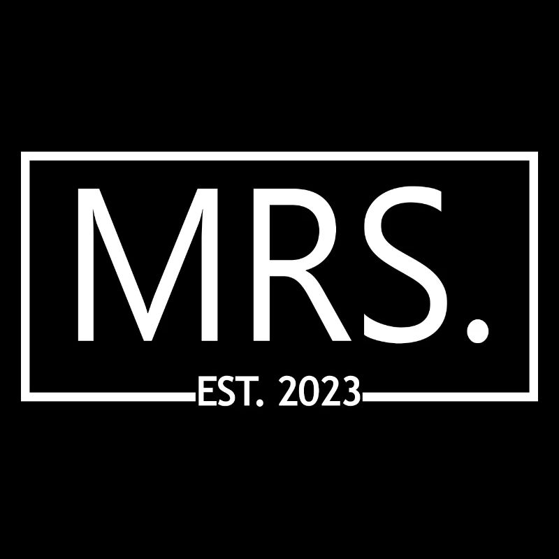 Frau Est. 2023 Verlobung Brautdusche Hochzeit