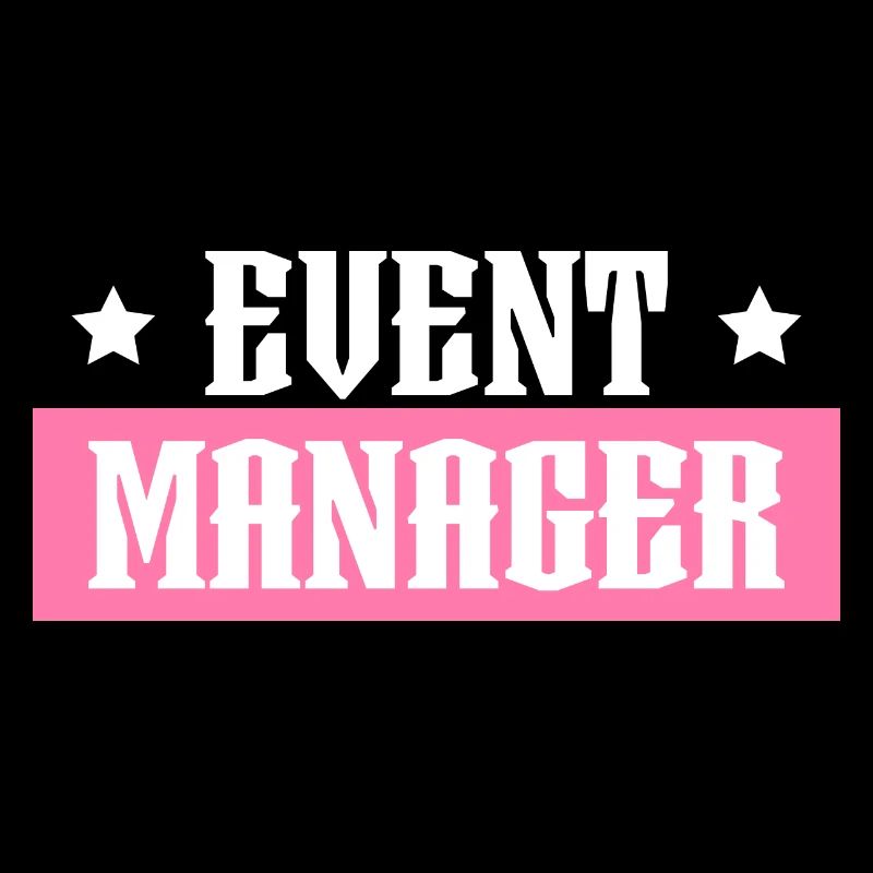 Event Manager tshirt rose noir