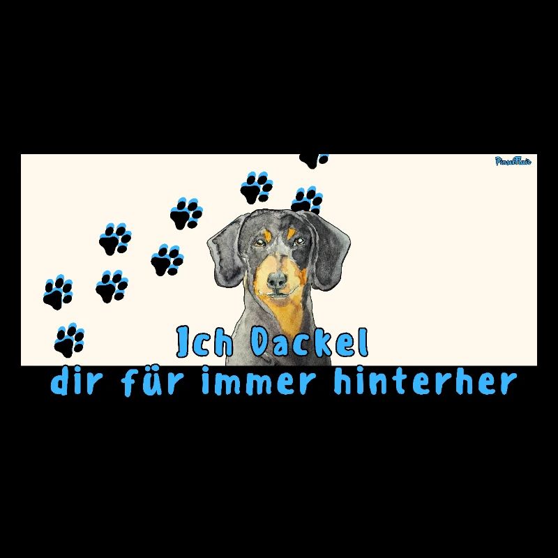 Dackel Aquarell, Süßes Hundemotiv & Geschenkidee