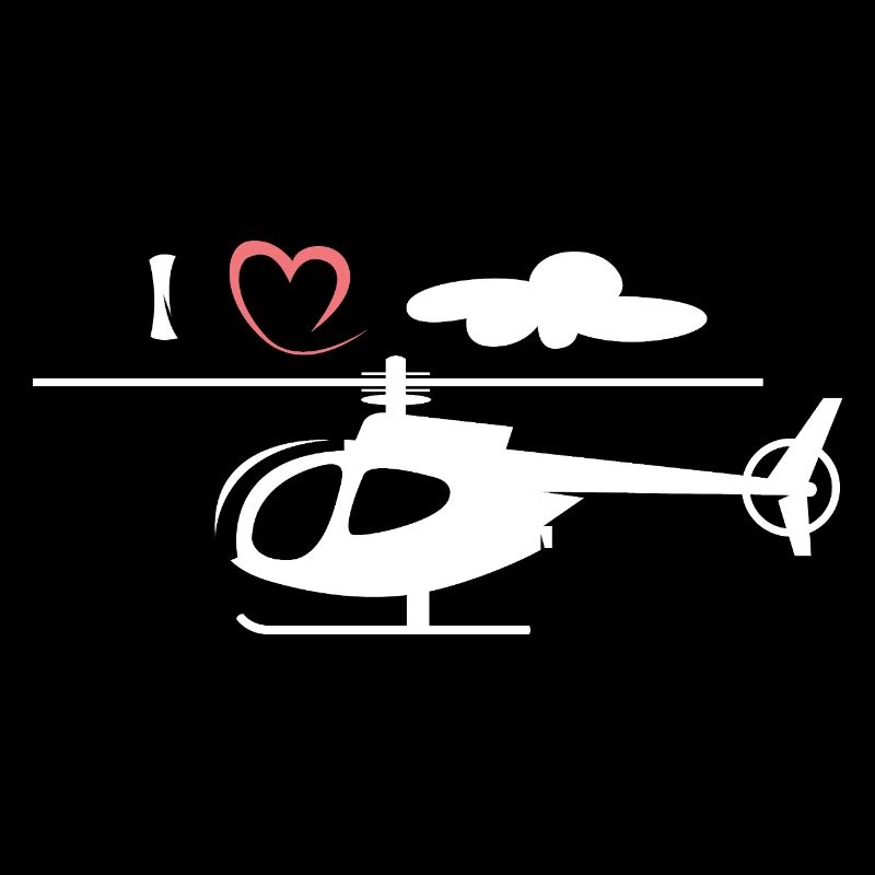 Ich liebe Helikopter - Hubschrauber Flug Symbol