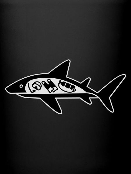 Shark mangé plongeur