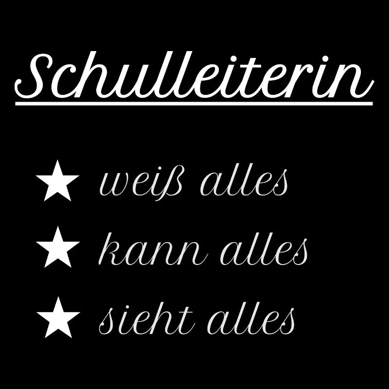 Schulleiterin Schulleitung Schule Geschenk Idee