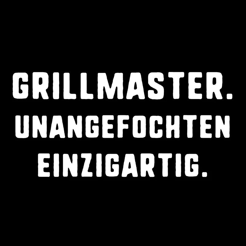 grillmaster,unagefochten,einzigartig,typo