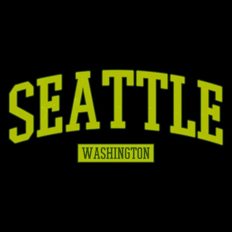 Seattle Washington Lettering