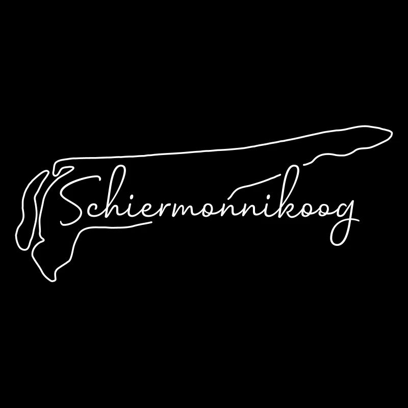 Schiermonnikoog | Map Line-Art Minimalism
