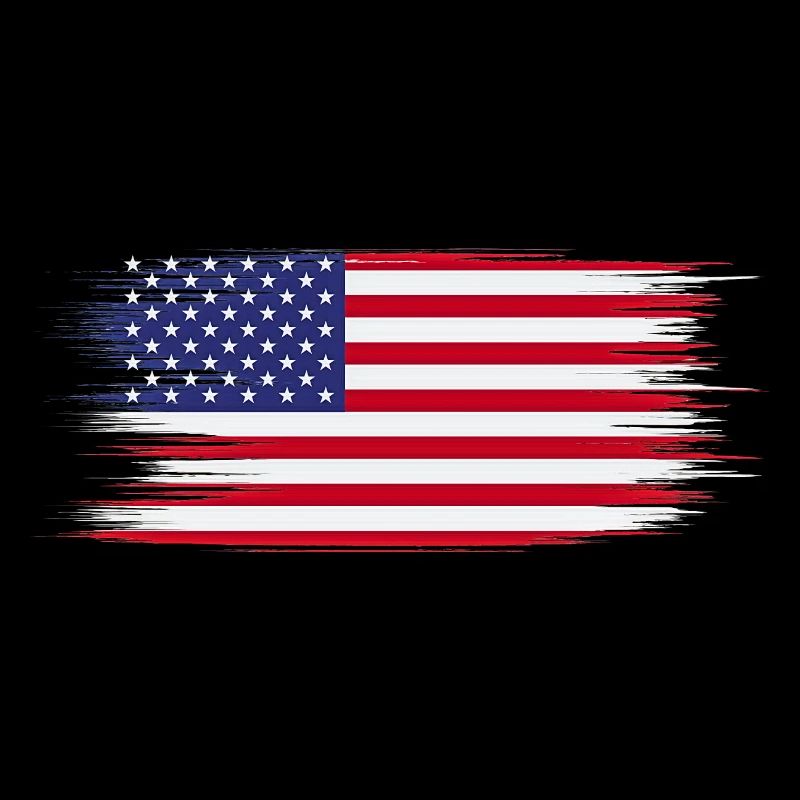 Drapeau Américain Brush