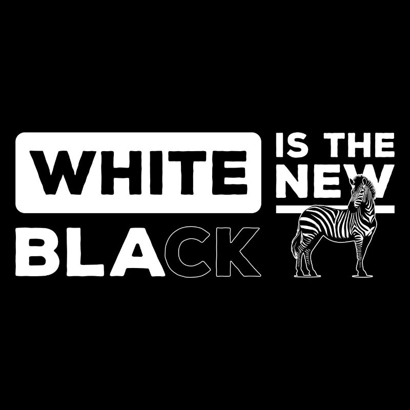 Zebra Stripe Black and White Fur