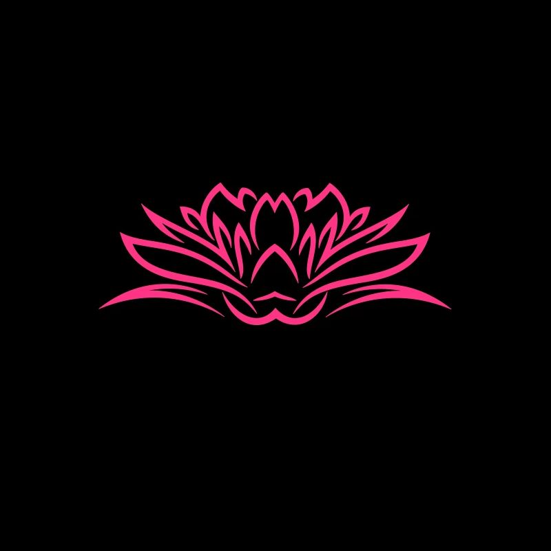 Lotus, Lotusblüte mit Blättern