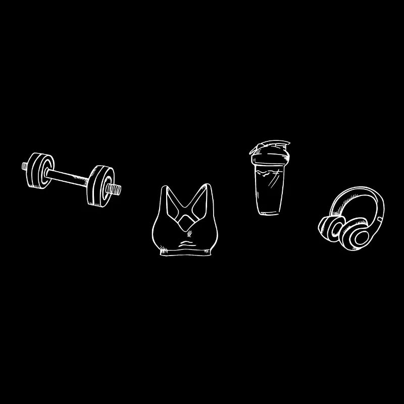 Fitness Sportaccessoires - white