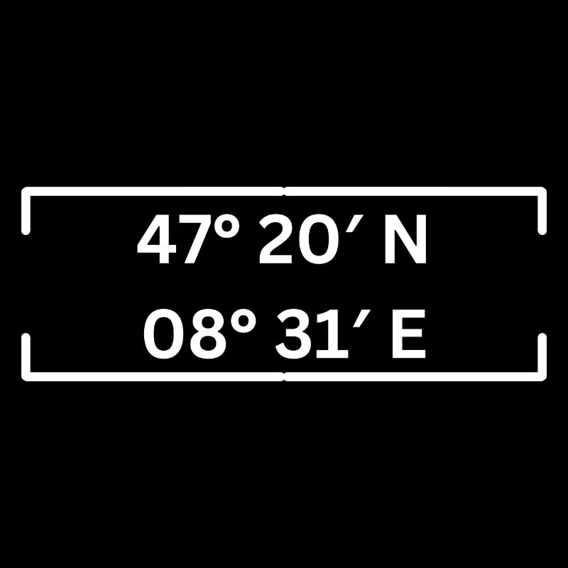 Coordinates Kreis 2 Zurich Minimalist