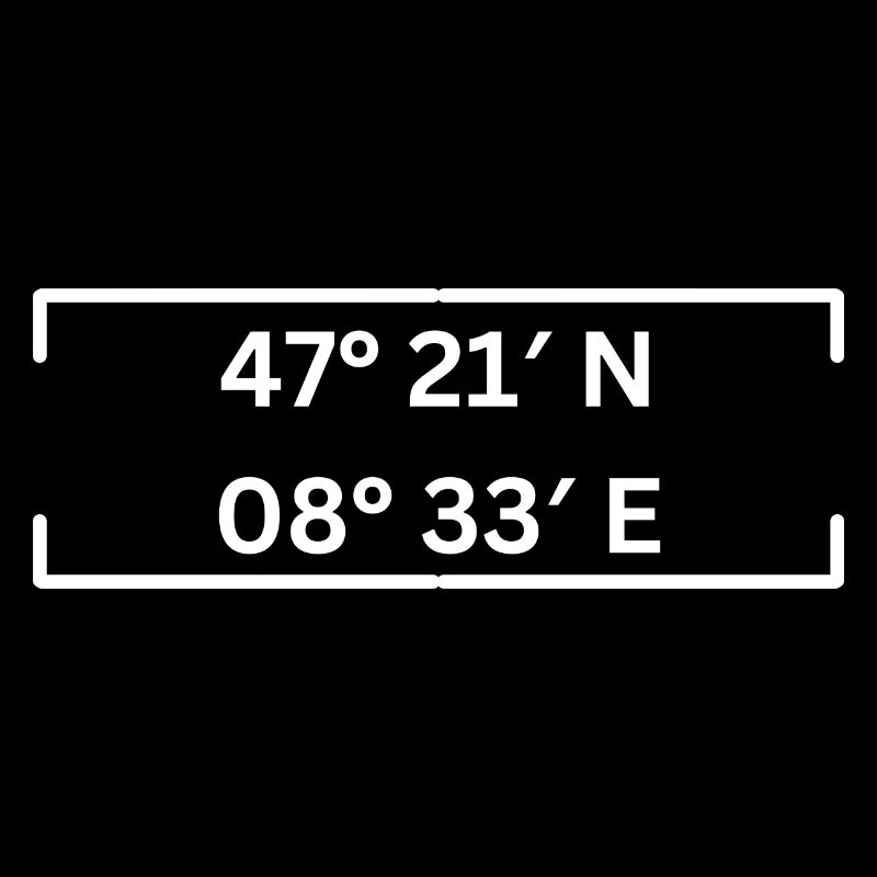 Coordinates Kreis 8 Zurich Minimalist