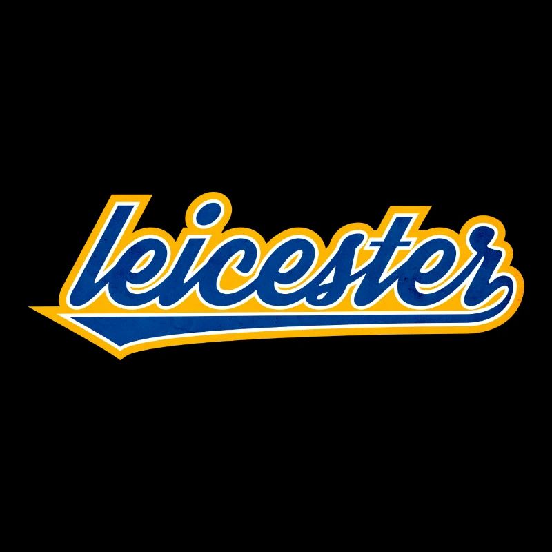 Leicester Script Swoosh on clothing