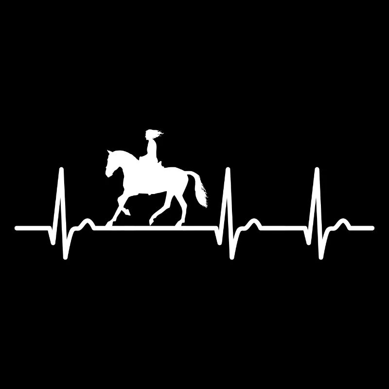 Courbe ECG - courbe cardiaque - loisir - équitation - cheval