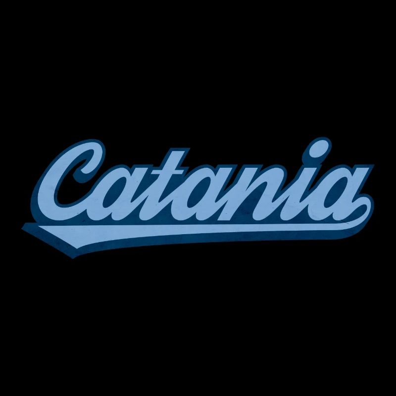 Lettrage rétro côtier de Catane