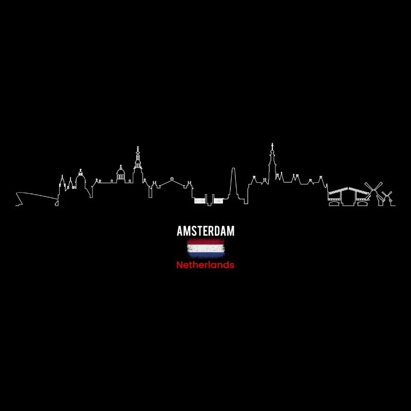 Skyline Amsterdam Herzschlag