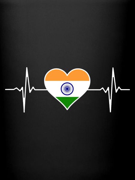 India Flag Heartbeat