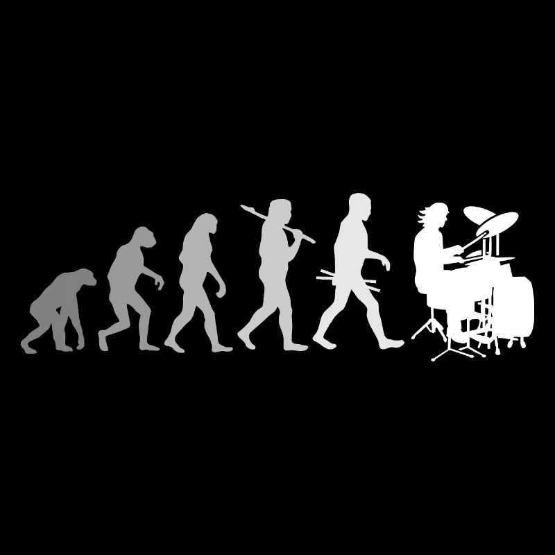 Evolution of Drums Drummer Shirt