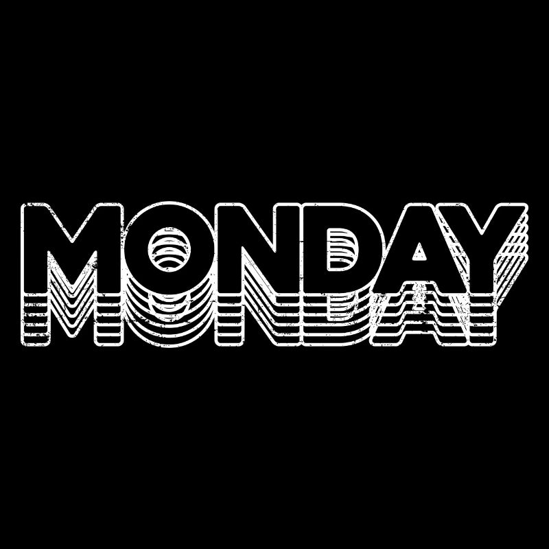Typographie du néon Monday Echo