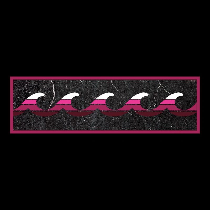 Logo Wave Magenta Blanc