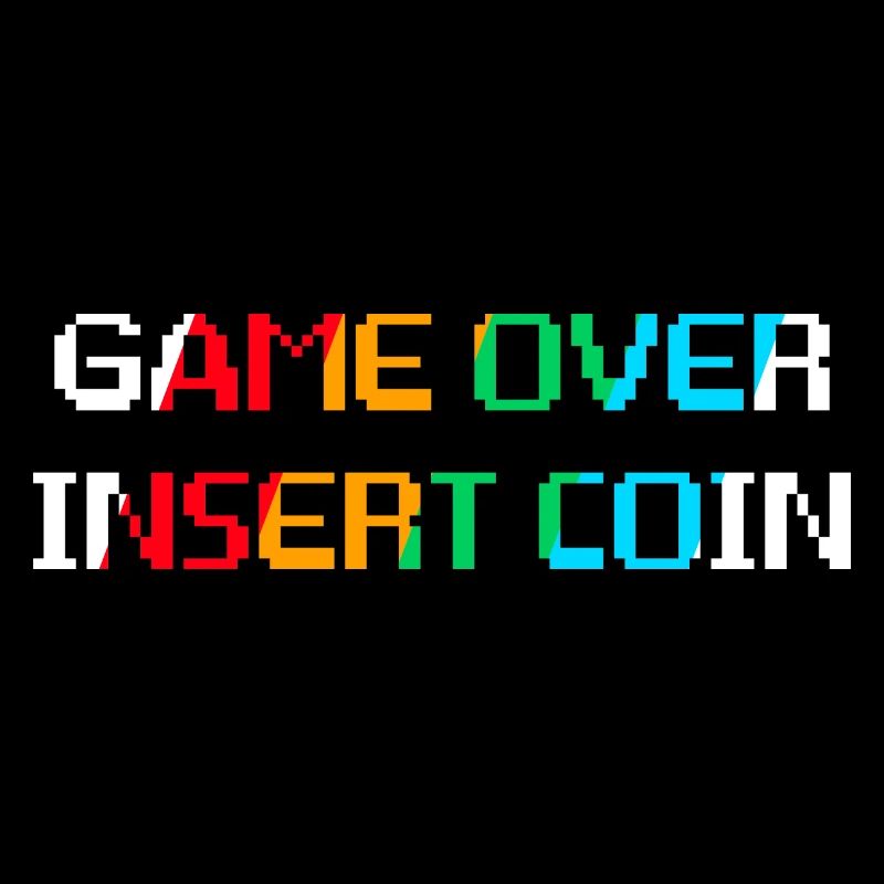 Game Over Insert Coin (foncé)