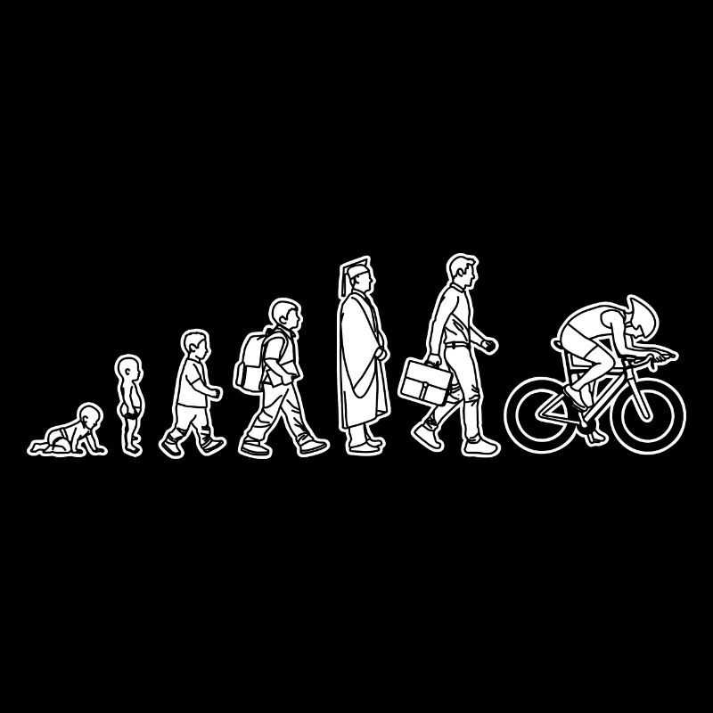 Evolution eines Radfahrers