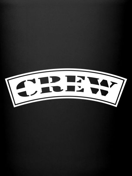 Crew gebogen Design Patch