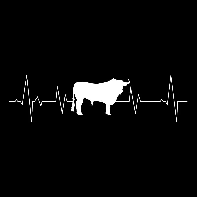 Stier mit Herzlinie