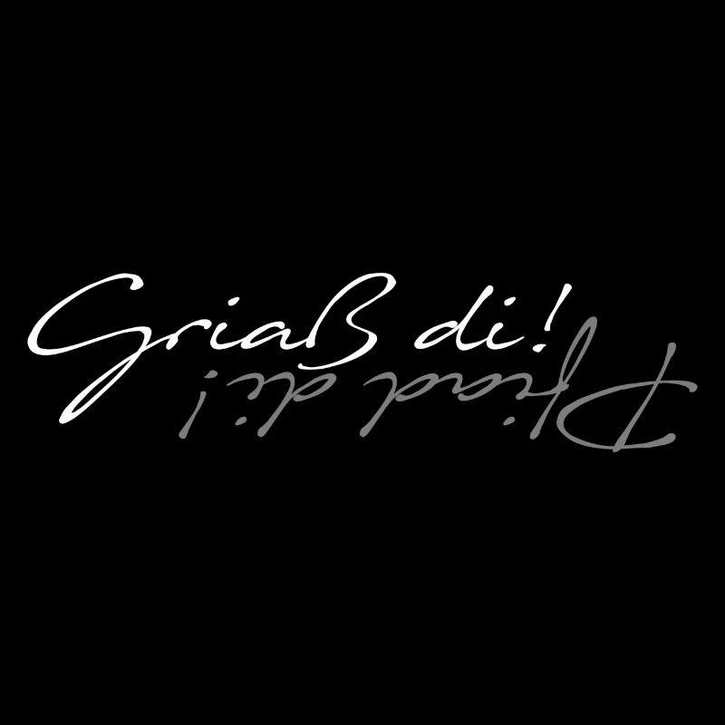 griaß di piad di - weiss grau