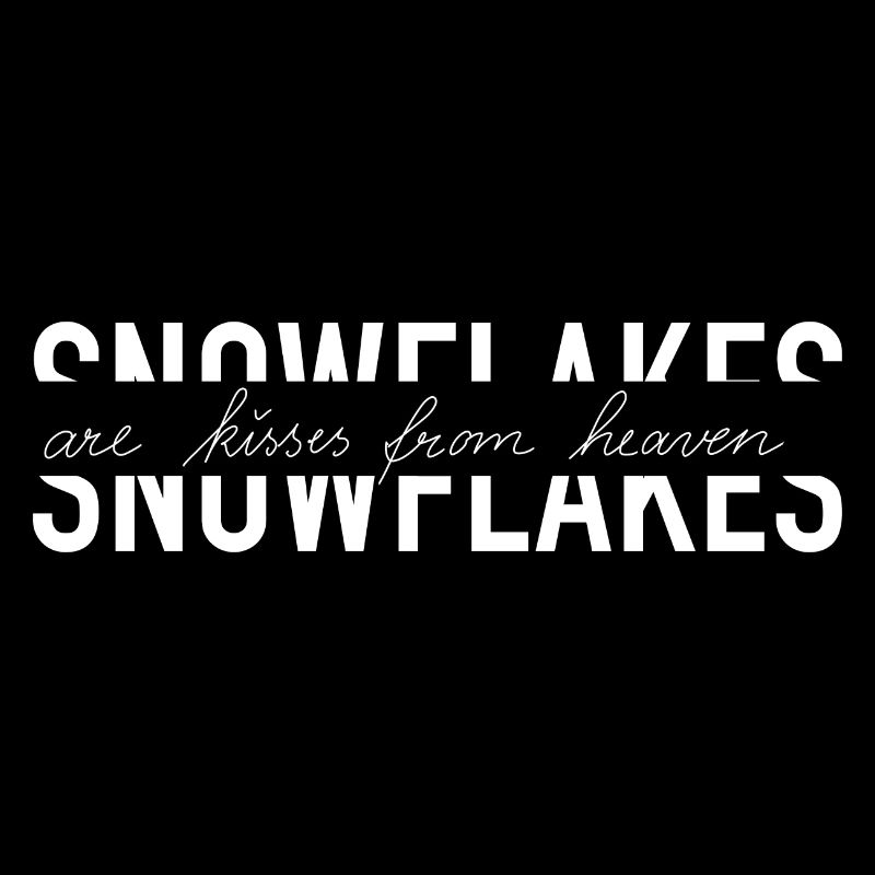 Les flocons de neige sont des baisers du ciel