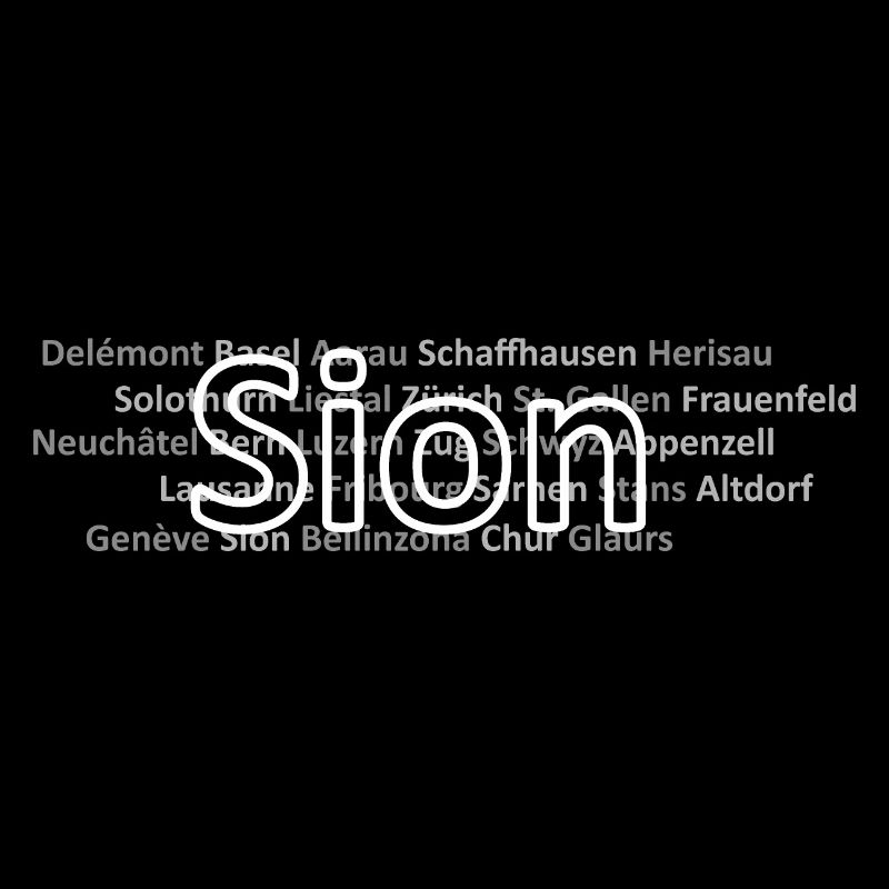 Schweizer Städte Sion