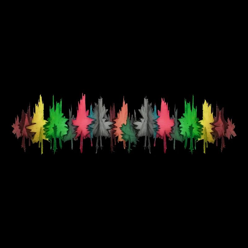 Forêt colorée Arbres colorés Arbre