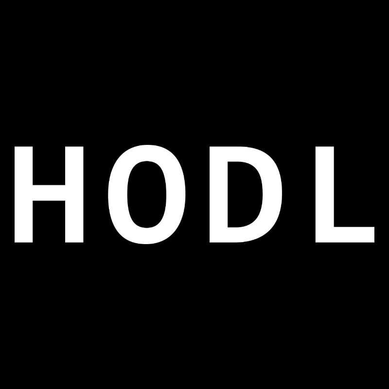 HODL, small, white