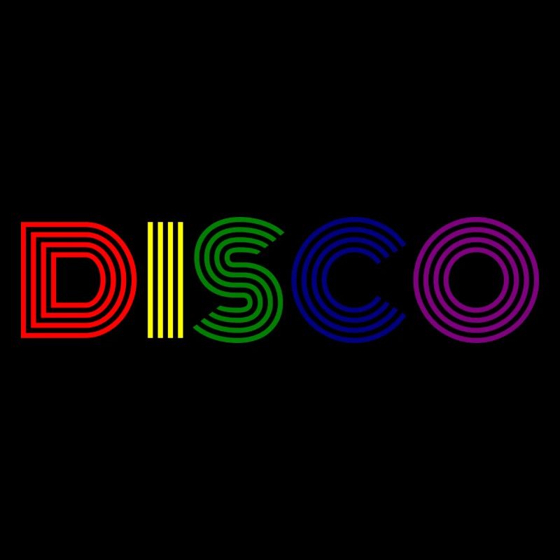 Disco Neon Stripes Retro