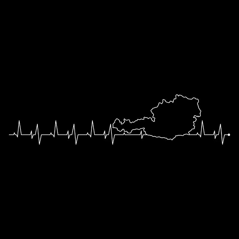 Heartbeat Map Silhouette