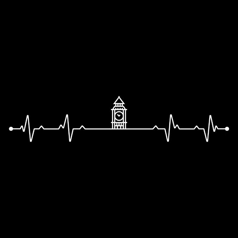 Clocktower Heartbeat Skyline