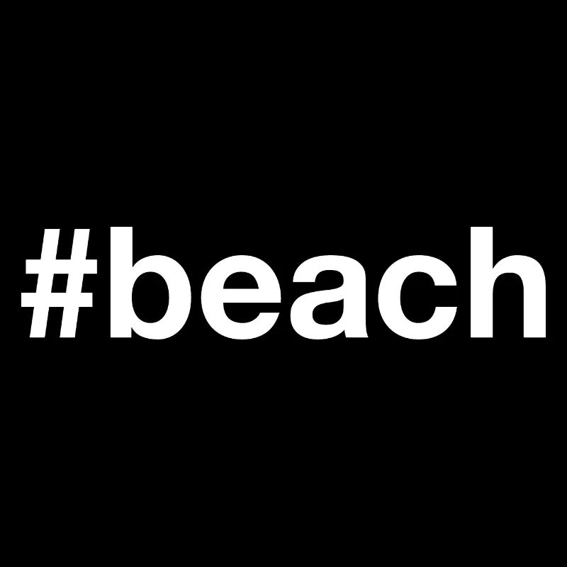 Hashtag de la plage