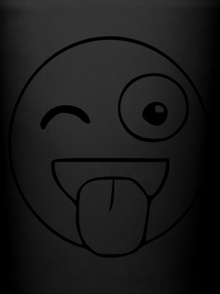 Croquis effronté Emoji noir