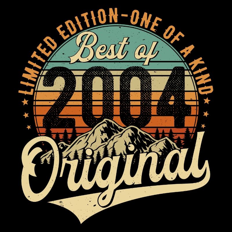 Original 2004 Vintage Anniversaire Rétro