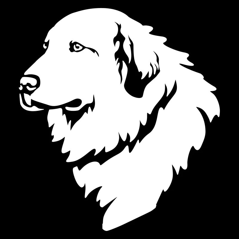 Pyrenäenberghund Kopf "Black Edition"