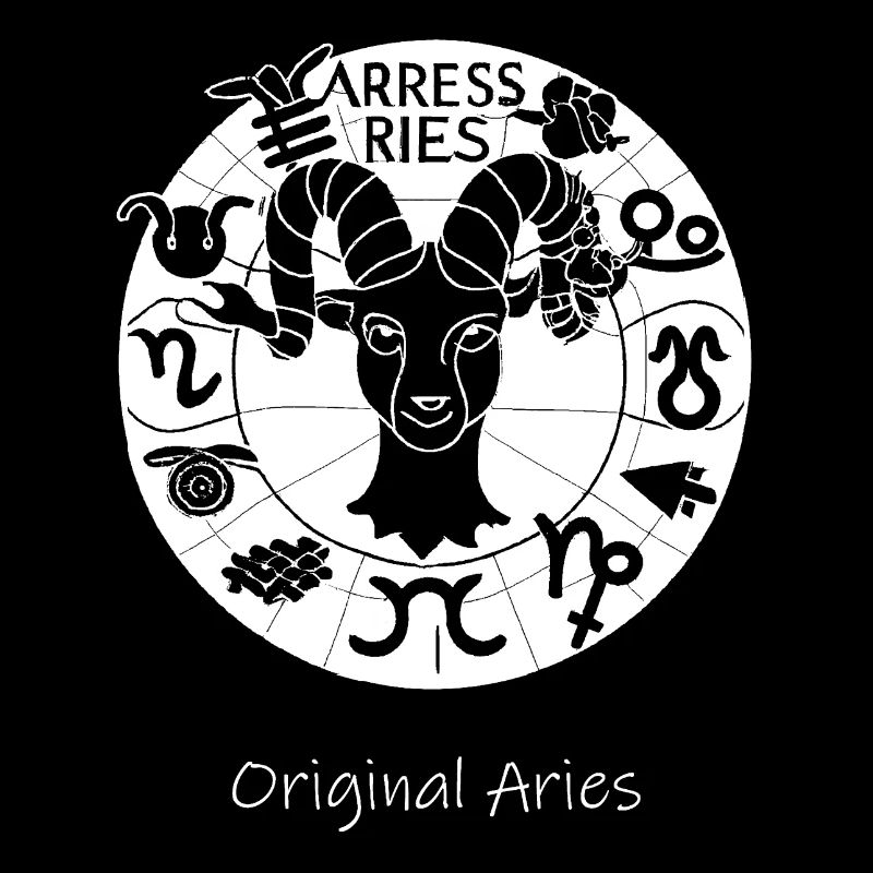 Sternzeichen Widder 001 weiß