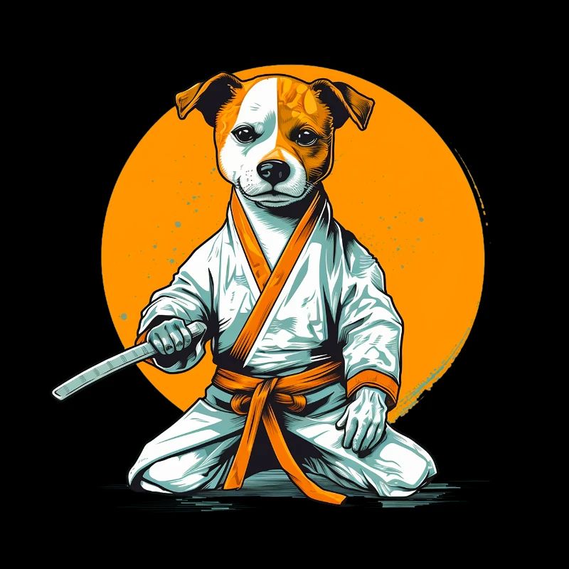 Dog Jackrussel Samurai